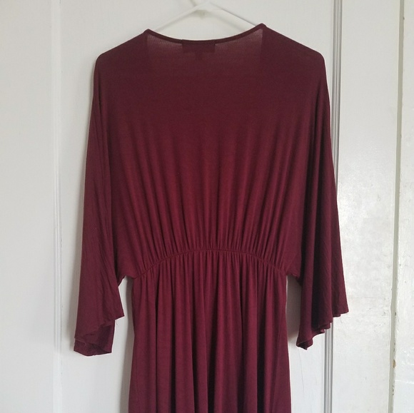 Lulu's Bewitching Burgundy Dress - Picture 4 of 6
